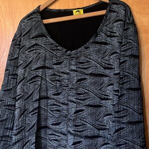 KEALOPIKO Hawai’i Cotton printed 3/4 sleeve dress kaftan pullover small S